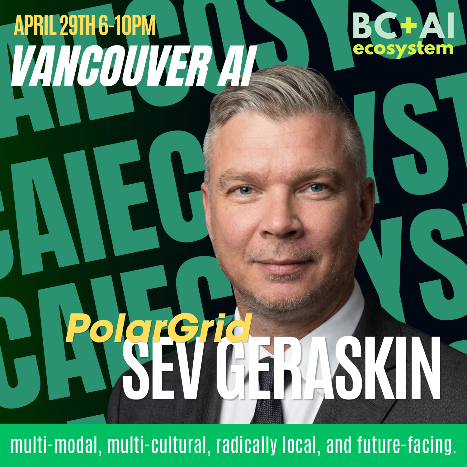 四月讲者 — Sev Geraskin