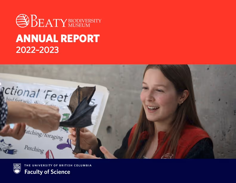 Beaty annual report archive spread